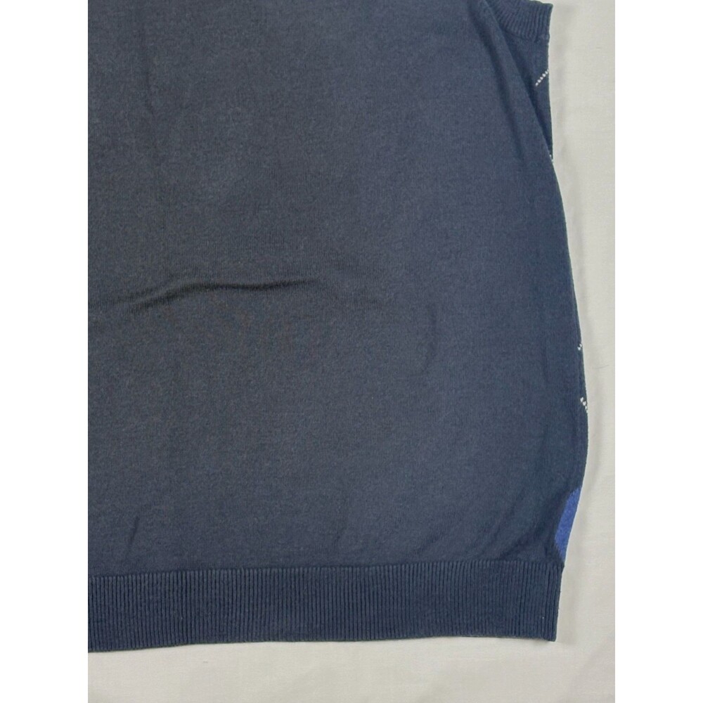 Banana Republic Men's M Argyle Sweater Vest Navy Green Blue Preppy Fall 2009 - Picture 11 of 16